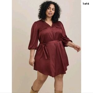 Like new Torrid 2x Mini Charm Pullover Belted Dress